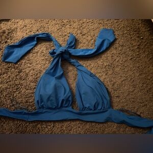 Zara Blue Tie-Front Bralette